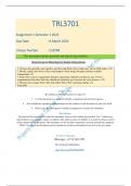Exam (elaborations) Logistics Management (TRL3701)  Managing Transport Operations