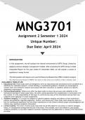 MNG3701 Assignment 2 (ANSWERS) Semester 1 2024 - DISTINCTION GUARANTEED