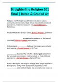 Straighterline Religion 101 Final | Rated & Graded A+