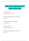 State Farm Estimatics Exam Study Guide 2024