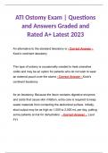 ATI Ostomy Exam | Questions and Answers Graded and Rated A+ Latest 2023