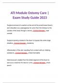 ATI Module Ostomy Care | Exam Study Guide 2023