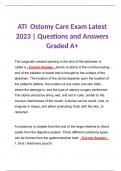 ATI  Ostomy Care Exam Latest 2023 | Questions and Answers Graded A+
