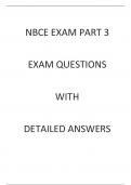 NBCE EXAM PART 3  EXAM QUESTIONS  WITH  DETAILED ANSWER