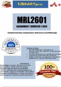 MRL2601 Assignment 1 (COMPLETE ANSWERS) Semester 1 2024 (399703)