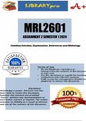 MRL2601 Assignment 2 (COMPLETE ANSWERS) Semester 1 2024 (347800)