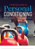 a practical guide to personal conditioning DAVID D. PETERSON, EdD, CSCS*D Assistant Professor of Kinesiology Cedarville University Cedarville, OH MELISSA A. RITTENHOUSE, PhD, RD, CSSD Nutrition/Exercise Scientist Henry M. Jackson Foundation for the Advanc
