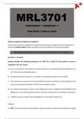 MRL3701 Assignment 1 (Complete Answers) Semester 1 - Due: 14 March 2024