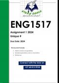 ENG1517 Assignment 1 (QUALITY ANSWERS) 2024