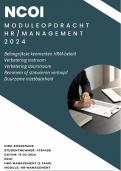 Geslaagde NCOI module HRmanagement / Kenmerken HRM beleid, uitstroom, doorstroom e.a. / Geslaagd 2024