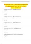 Biomedicine Exam (Drug Suffixes and Prefixes) with Questions & 100% Correct Answers| Passed with Grade A