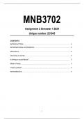 MNB3702 Assignment 2 Solutions Semester 1 2024