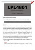 LPL4801 Assignment 1 (Complete Answers) Semester 1 - Due: 15 March 2024