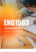 ENG 1503 Assignment 1 Semester 1