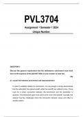 Pvl3704 Assignment 01 Semester 1 2024( QUALITY ANSWERS) DISTINCTION GUARANTEED 