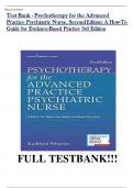 Test Bank For Psychotherapy for the Advanced Practice Psychiatric Nurse: A How-To Guide for Evidence-Based Practice 3rd Edition By by Kathleen Wheeler||ISBN No:10,082619379X||ISBN NO:13,978-0826193797||All Chapters||Complete Guide A+.