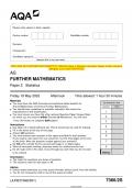 2023 AQA AS FURTHER MATHEMATICS 7366/2S Paper 2 Statistics Question Paper & Mark scheme  (Merged) June 2023 [VERIFIED] AS FURTHER MATHEMATICS Paper 2 Statistics