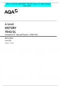AQA A-LEVEL HISTORY 7042/2L Paper 2L Mark Scheme June 2023 