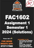 FAC1602 Assignment 1 Semester 1 2024 (SOLUTIONS)