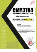 CMY3704 assignment 1 solutions semester 1 2024