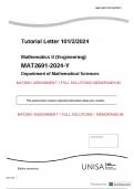 MAT2691 Assignment 1 FULL SOLUTIONS  UNISA 2024 ENGINEERING MATHEMATICS