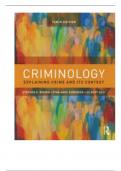 Test Bank For Criminology Explaining Crime and Its Context, 10th Edition By Stephen Brown, Esbensen, Gilbert Geis