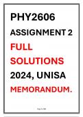 PHY2606 ASSIGNMENT 2 SOLUTIONS 2024 UNISA WAVES (PHYSICS).pdf