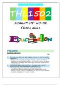 THL1502 S1 ASSIGNMENT 2 2024 (FULL ANSWERS)