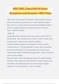 RSC-25B_Class-029-20 Exam Questions and Answers 100% Pass