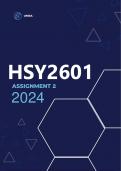 HSY2601 Assignment 3 2024