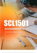 SCL1501 Assignment 1 Semester 1 2024