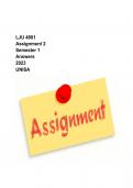 LJU 4801 (legal philosophy) assessment 2 semester 1 2024 answers (UNISA)