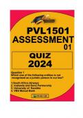 PVL1501 ASSIGNMENT 01 DUE 2024 (QUIZ)