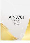 AIN3701 ACTIVITY (1.1- 1.2) & (2.1 - 2.5) SOLUTION 2024