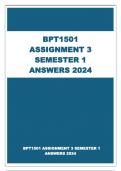 BPT1501 ASSIGNMENT 3 SEMESTER 1 ANSWERS 2024