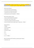 Nursing 609: Dunphy Final Study Set 2 Questions with 100% Correct Answers Latest 2024 Version
