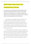 NR 451 Week 5 Discussion, Core   Competencies for Nurses