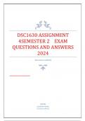 DSC1630 ASSIGNMENT 4SEMESTER 2 EXAM QUESTIONS AND ANSWERS 2024.pdf