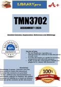 TMN3702 Assignment 1 (MCQ COMPLETE ANSWERS) 2024