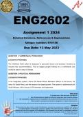 ENG2602 Assignment 1 ( Q1 & Q2 COMPLETE ANSWERS) 2024 (675736) - DUE 13 May 2024 