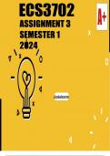 ECS3702 Assignment 3 Semester 1 2024(WRITTEN)-International Economics