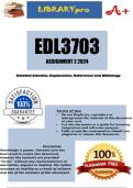 EDL3703 Assignment 2 (COMPLETE ANSWERS) 2024