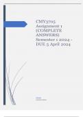 CMY3705 Assignment 1 (COMPLETE ANSWERS) Semester 1 2024 - DUE 5 April 2024