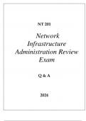 NT 201 NETWORK INFRASTRUCTURE ADMINISTRATION REVIEW EXAM Q & A 2024