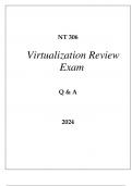NT 306 VIRTUALIZATION REVIEW EXAM Q & A 2024