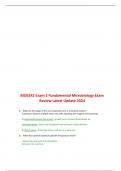 BIOS242 Exam 2 Fundamental Microbiology Exam Review Latest Update 2024