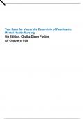 Varcarolis Essentials of Psychiatric Mental Health Nursing 5th Edition Fosbre All Chapters 1-28