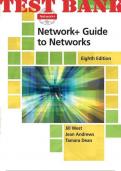 TEST BANK for Network+ Guide to Networks 8th Edition by Jill West; Tamara Dean; Jean Andrews