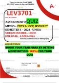 LEV3701 ASSIGNMENT 1 AND 2 MEMOS - SEMESTER 1 - 2024 - UNISA - PLUS MEGA EXAMPACK INCLUDING MEMOS, NOTES, SUMMARIES, PAST PAPERS AND ANSWERS.