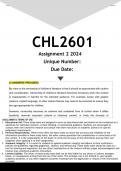 CHL2601 Assignment 2 (ANSWERS) 2024 - DISTINCTION GUARANTEED